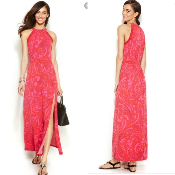 MICHAEL Michael Kors Dresses & Skirts - MICHAEL Michael Kors Paisley Halter Maxi Dress L